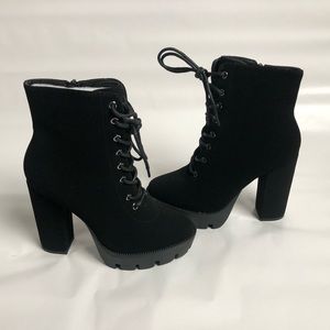 New Michi Patent Chunky Heel Boots